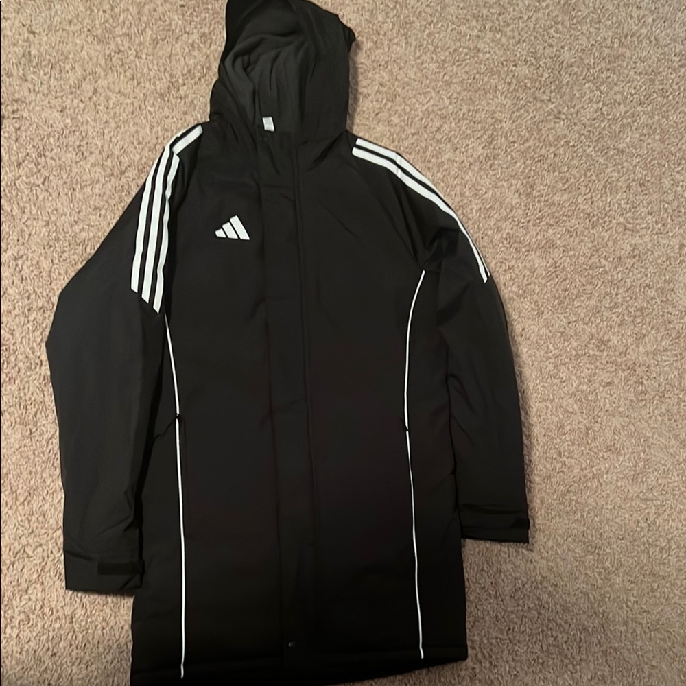 Adidas Men's Black TIRO24 Parka Brand New